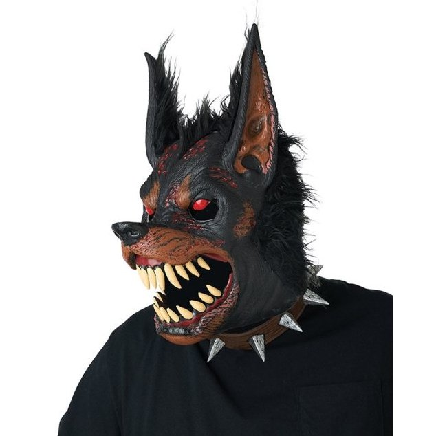 Hell Hound Ani-Motion Adult Costume Mask.