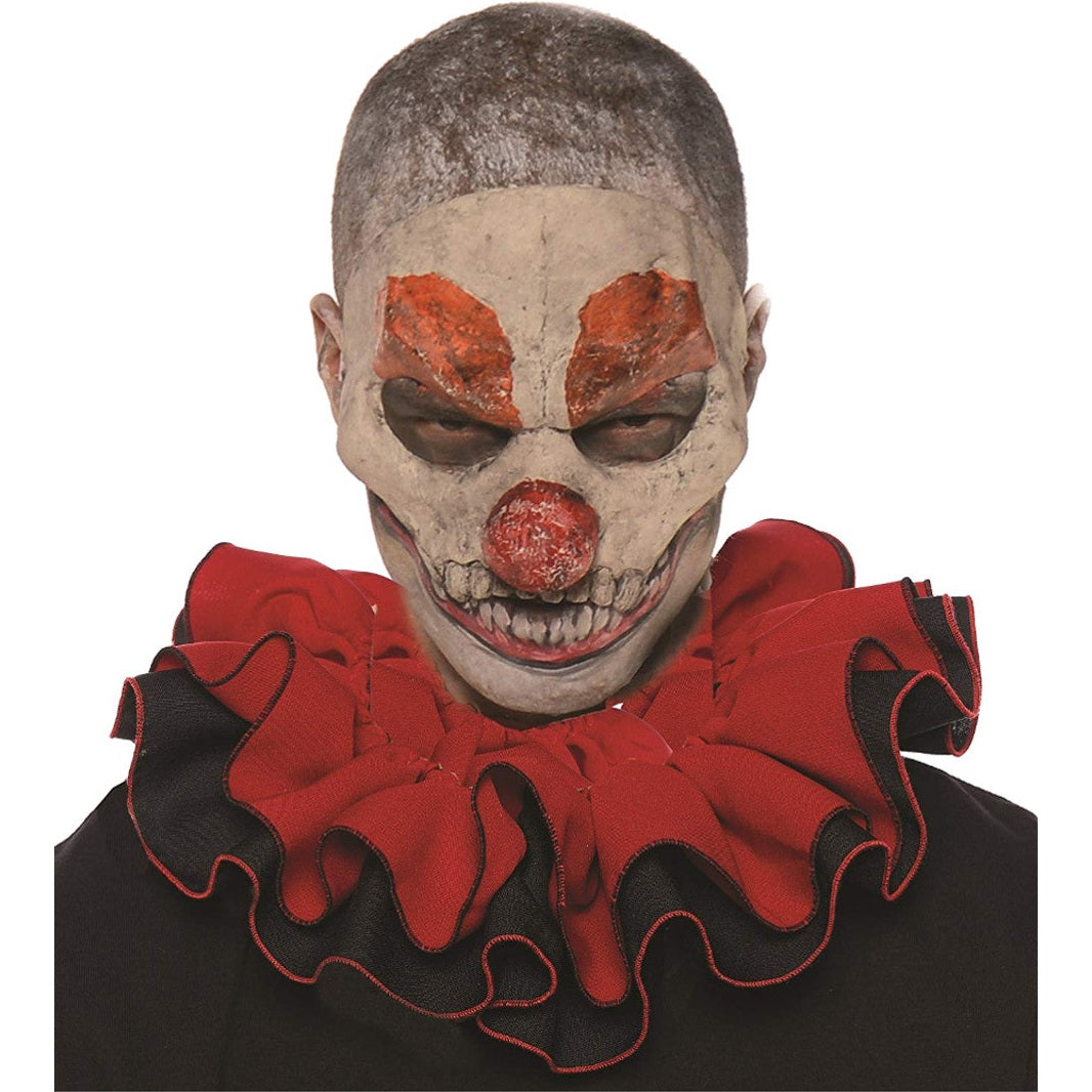 Red And Black Circus Harlequin Clown Adult's Collar