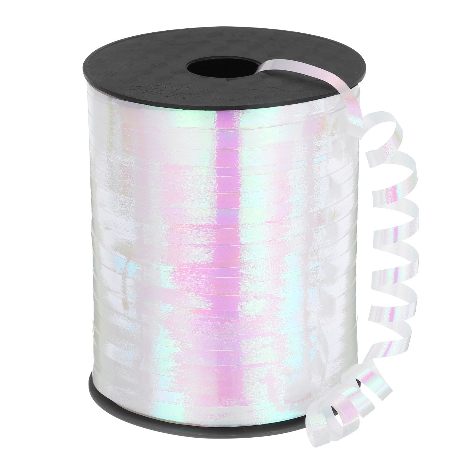 White Metallic Curling Balloon Ribbon
