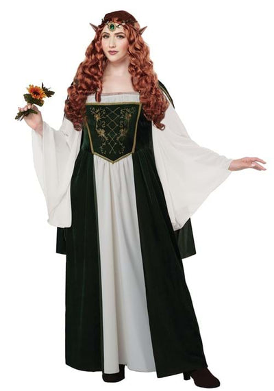 Elven Renaissance Queen Adult Women's Costume, Plus Size