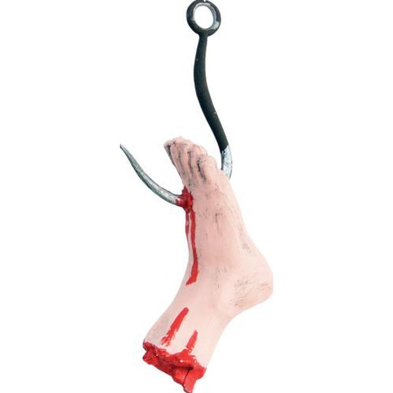 17" Meat Hook Through Foot - Jokers Costume Mega Store