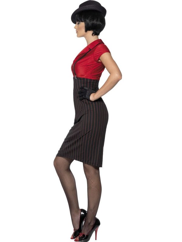 1920s Gangster Costume, Red and Black - Jokers Costume Mega Store