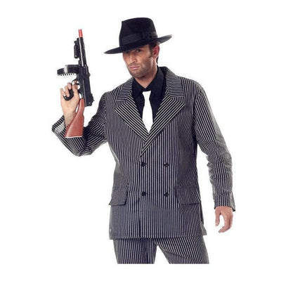 1920's Gangster Pinstripe Men's Costume - Jokers Costume Mega Store