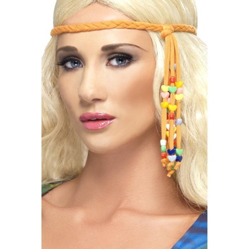 1960s Hippie Beaded Headband - Jokers Costume Mega Store