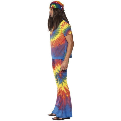 1960s Tie Dye Top and Flared Trousers - Jokers Costume Mega Store
