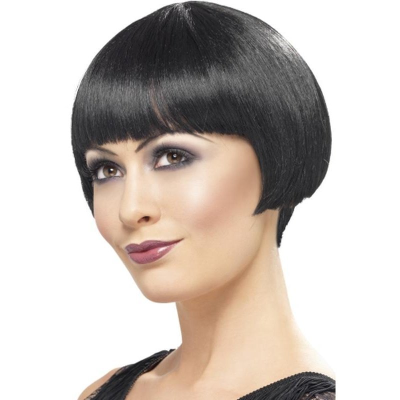 20s Flapper Bob Wig - Black - Jokers Costume Mega Store