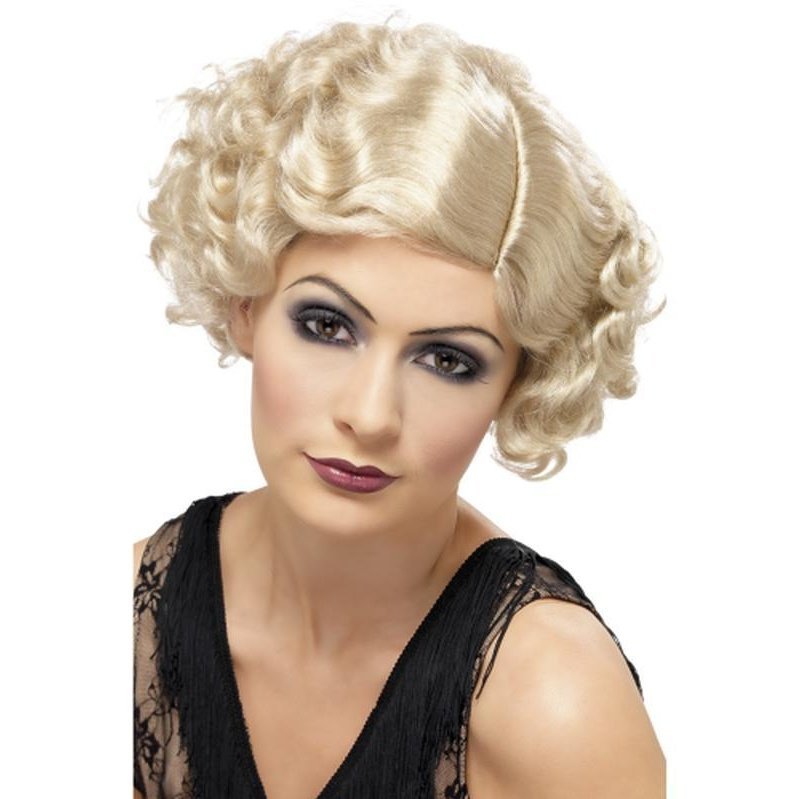 20s Flirty Flapper Wig - Blonde - Jokers Costume Mega Store