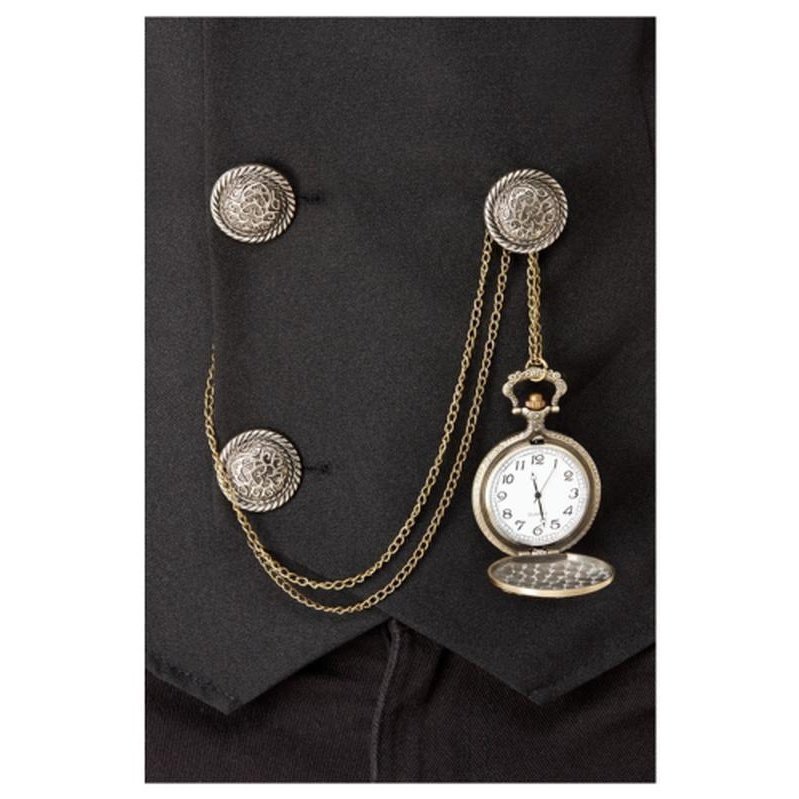 20s Pocket Fob Watch, Assorted Designs - Jokers Costume Mega Store