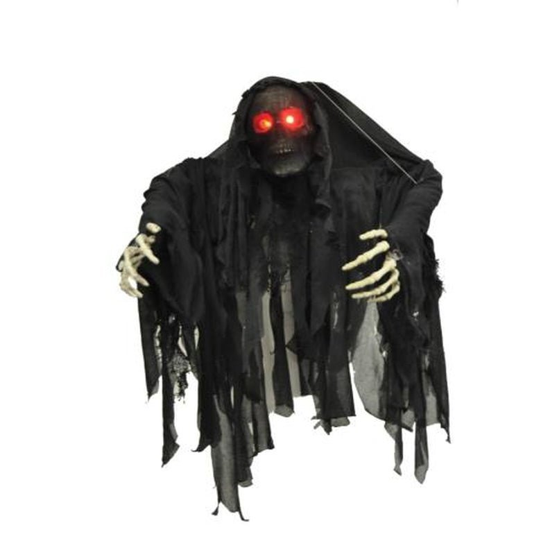 21" Hanging Black Wrapped Ghoul - Jokers Costume Mega Store