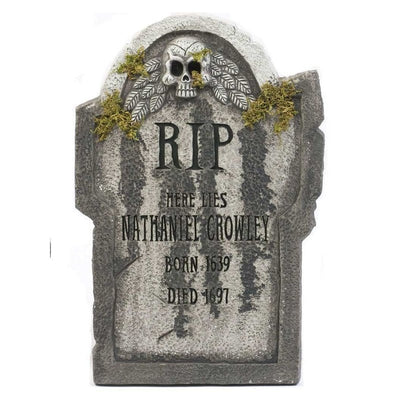 22" Tombstones With Moss - Jokers Costume Mega Store