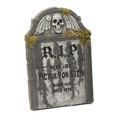 22" Tombstones With Moss - Jokers Costume Mega Store