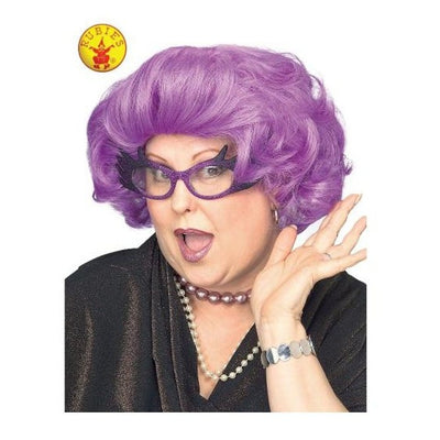 THE DAME PURPLE WIG - ADULT-Wigs-Jokers Costume Mega Store