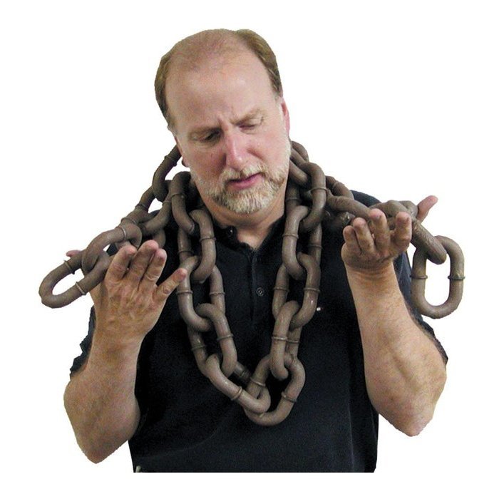 4.5" Brown Rusted Large Chain - Jokers Costume Mega Store