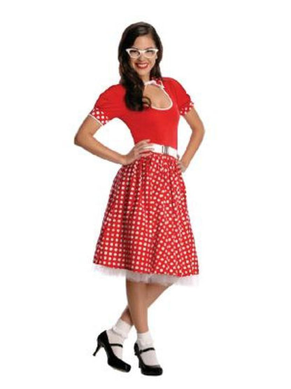 50's Nerd Girl Costume Size L - Jokers Costume Mega Store