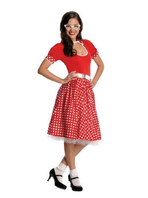 50's Nerd Girl Costume Size S - Jokers Costume Mega Store