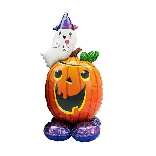 56" Air Loonz Halloween Pumpkin Airfill Balloon - Jokers Costume Mega Store