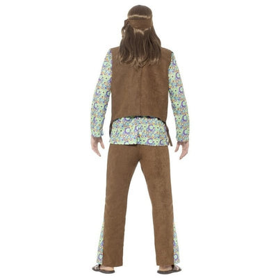 60s Hippie Costume, with Trousers, Top, Waistcoat - Jokers Costume Mega Store