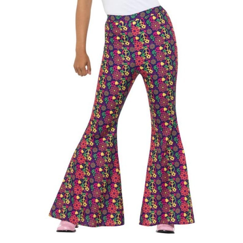 60s Psychedelic Cnd Flared Trousers - Jokers Costume Mega Store