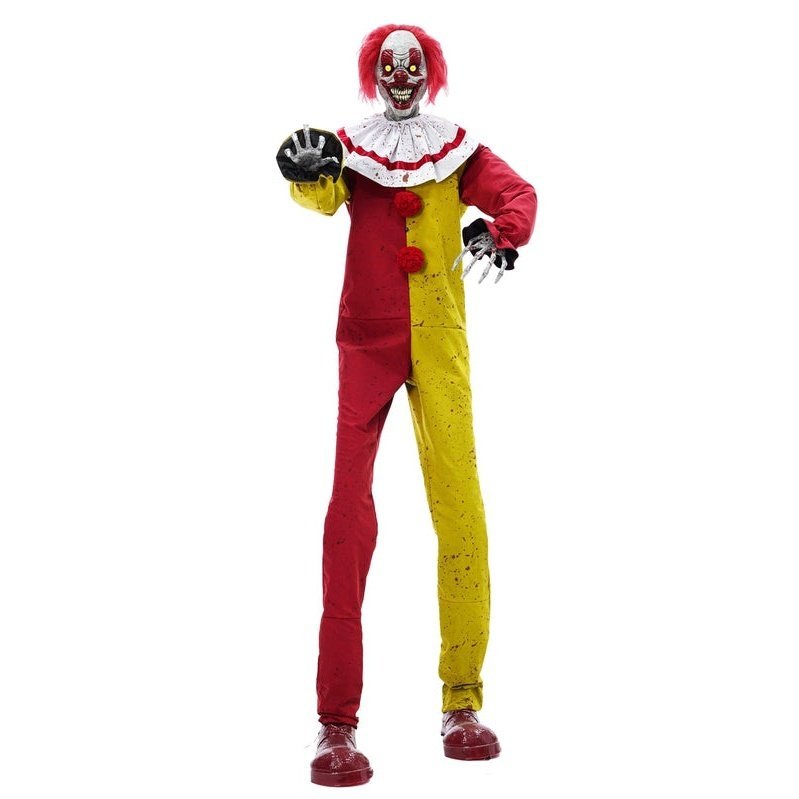 7' Pesky The Clown Animated Prop - Jokers Costume Mega Store