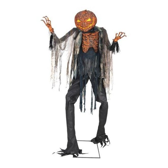 7' Scorched Scarecrow Animated Prop - WITHOUT FOG MACHINE-Halloween Props and Decorations-Jokers Costume Mega Store