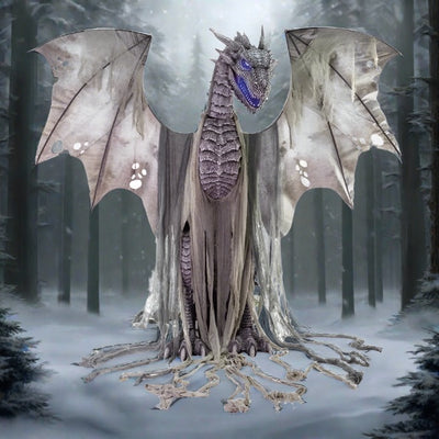 7' Winter Dragon Animated Prop - Jokers Costume Mega Store