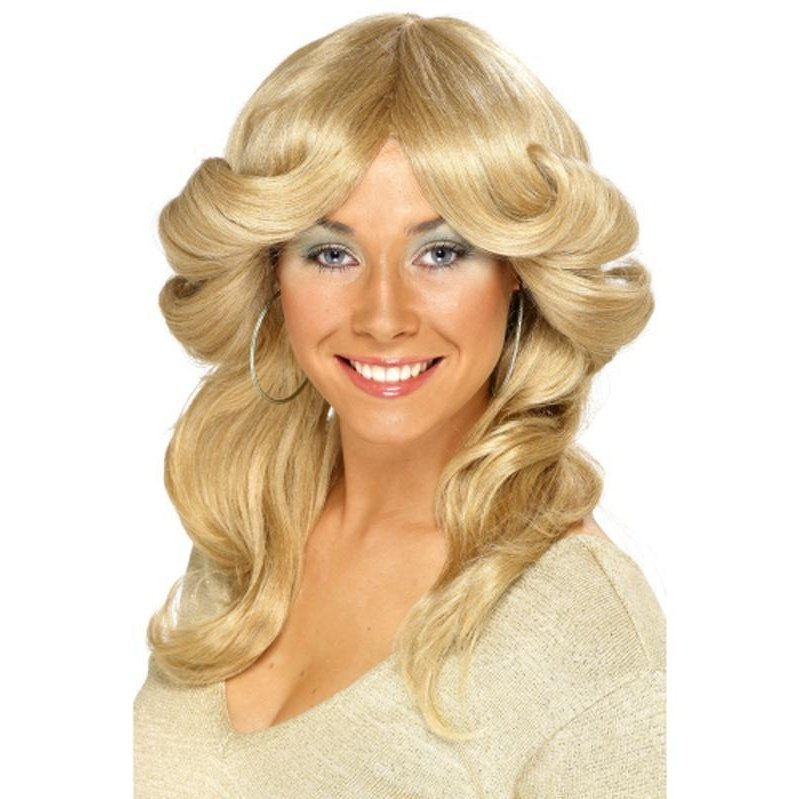70s Flick Wig - Blonde-Wigs-Jokers Costume Mega Store