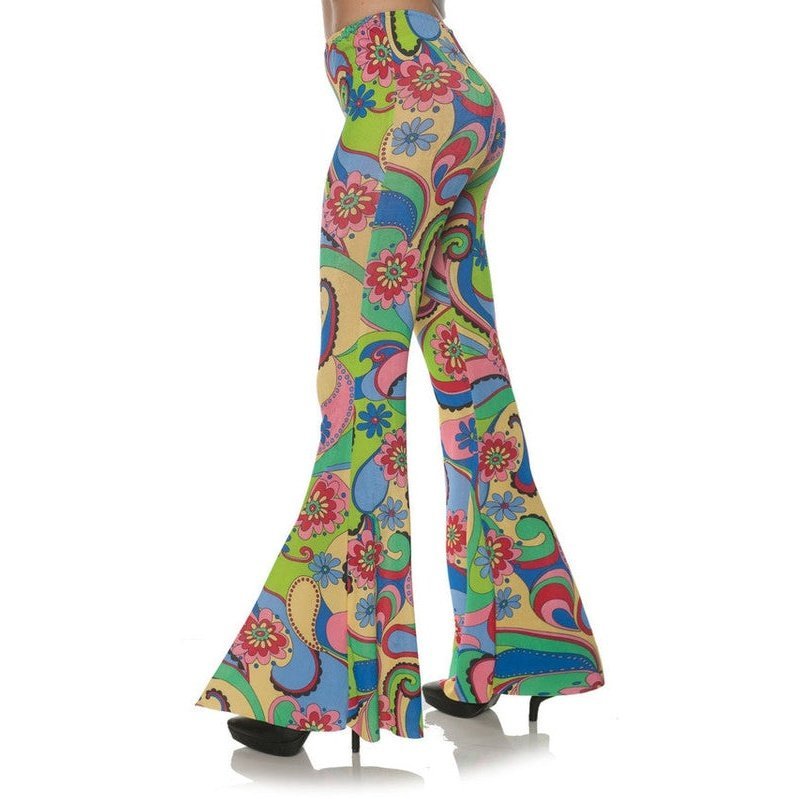 70's Flower Bell Bottoms - Jokers Costume Mega Store
