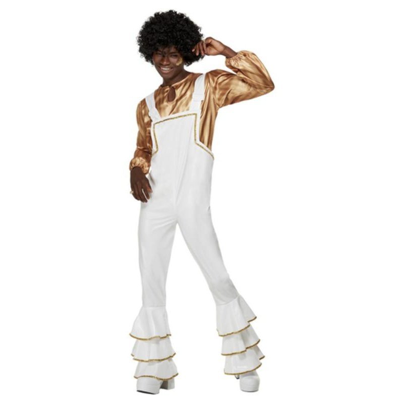 70s Glam Costume, White - Jokers Costume Mega Store