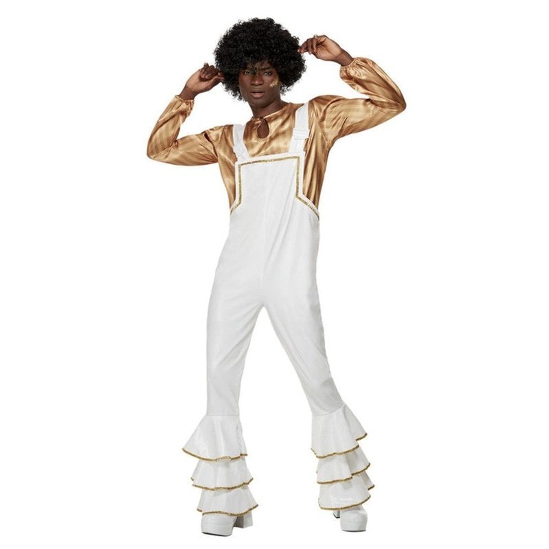 70s Glam Costume, White - Jokers Costume Mega Store