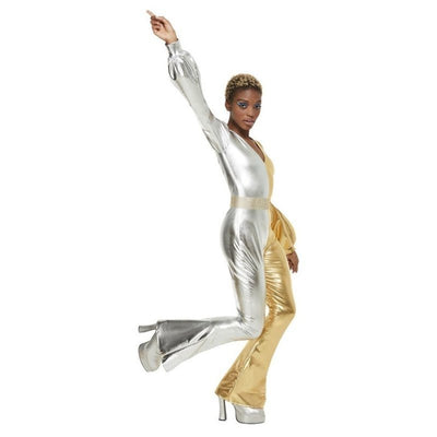 70s Super Chic Costume, Gold & Silver - Jokers Costume Mega Store