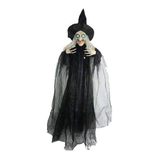 72" Animated Hanging Grey Witch - Jokers Costume Mega Store