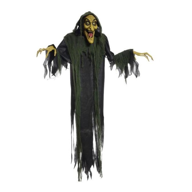 72" Animated Hanging Witch - Jokers Costume Mega Store