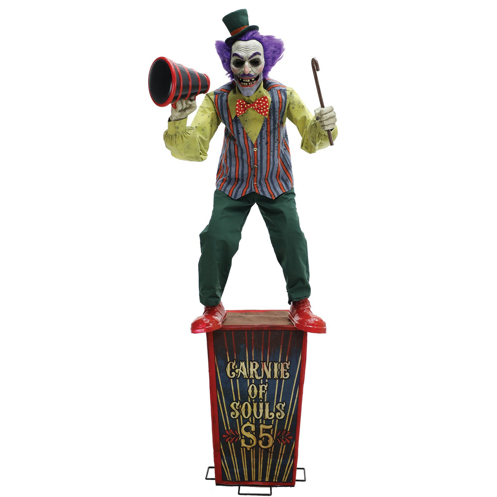 72" Servo Carnival Barker Animated Prop - Jokers Costume Mega Store