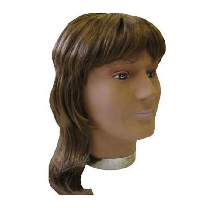 80 S Mullet Brown Wig - Jokers Costume Mega Store