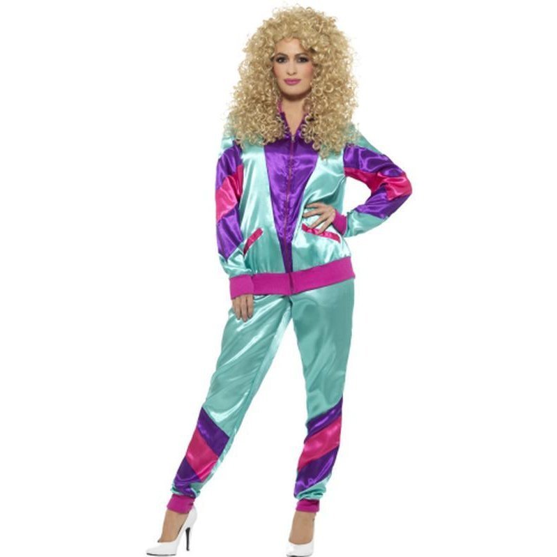 80s Height of Fashion Shell Suit Costume, Female - Jokers Costume Mega Store