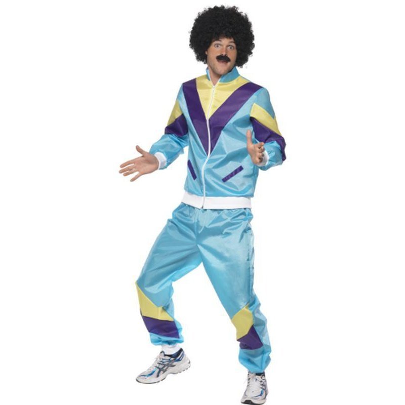 80s Height Of Fashion Shell Suit Costume, Mens - Jokers Costume Mega Store