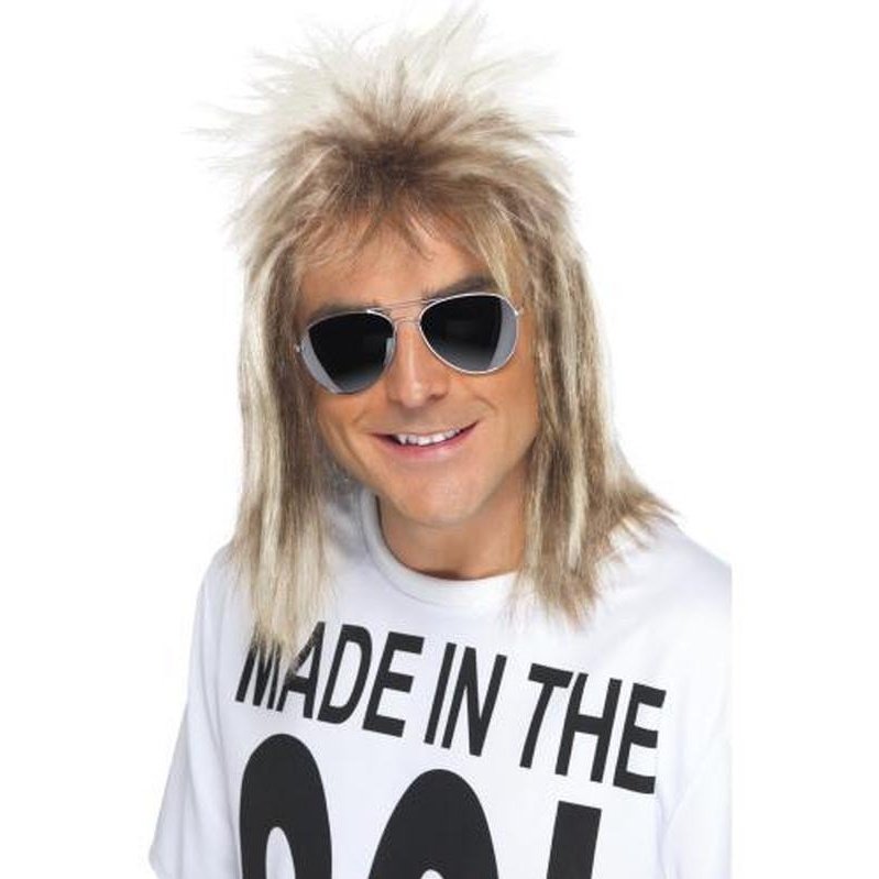 80s Mullet Wig, Blonde - Jokers Costume Mega Store