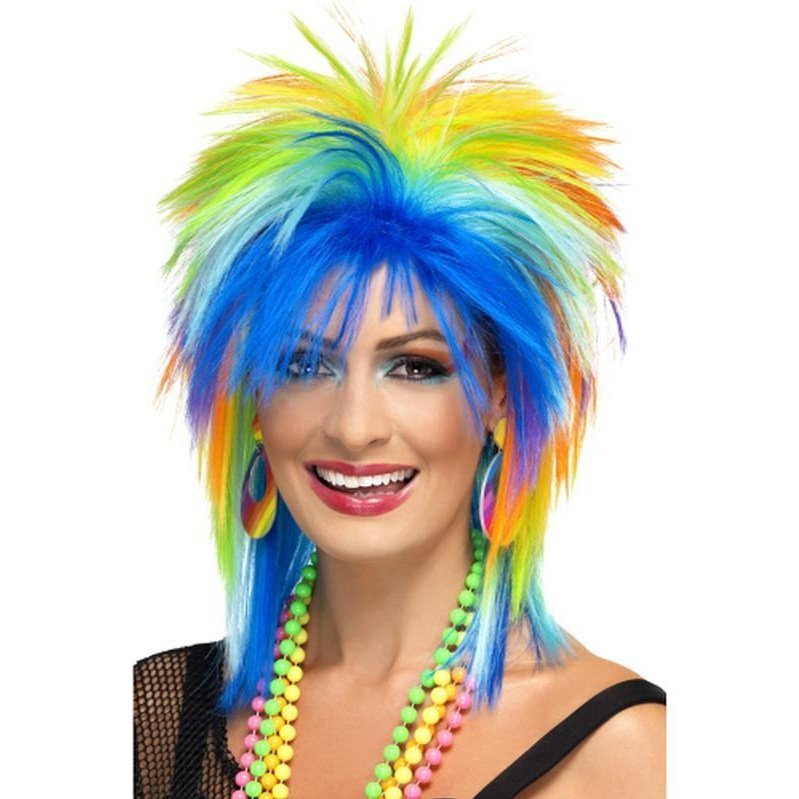 80s Rainbow Punk Wig - Jokers Costume Mega Store