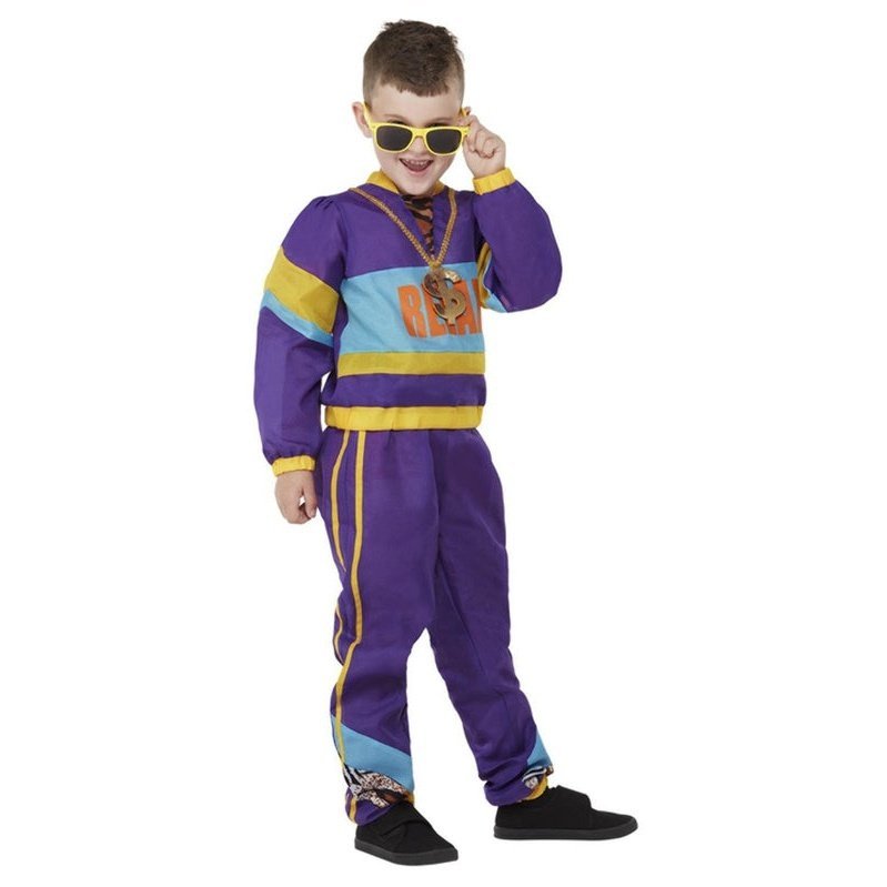 80s Relax Costume, Purple - Jokers Costume Mega Store