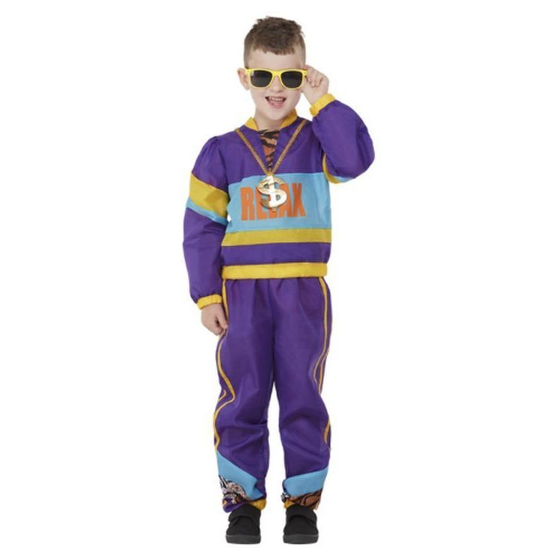 80s Relax Costume, Purple - Jokers Costume Mega Store