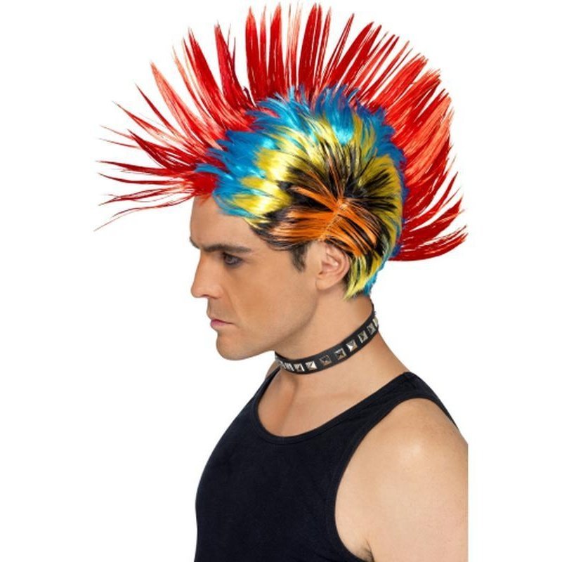 80s Street Punk Wig, Mohawk - Jokers Costume Mega Store