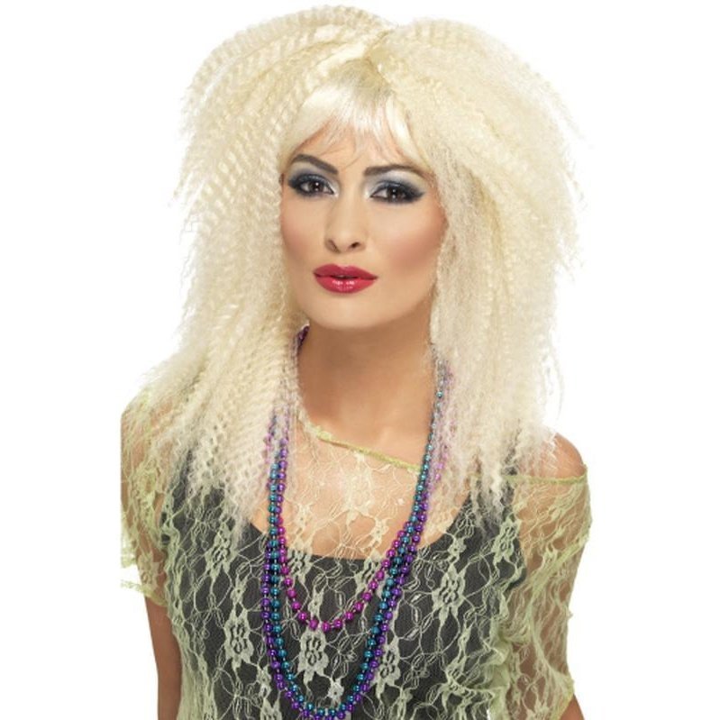 80s Trademark Crimp Wig - Blonde - Jokers Costume Mega Store