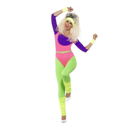 80s Work Out Costume, with Jumpsuit - Jokers Costume Mega Store