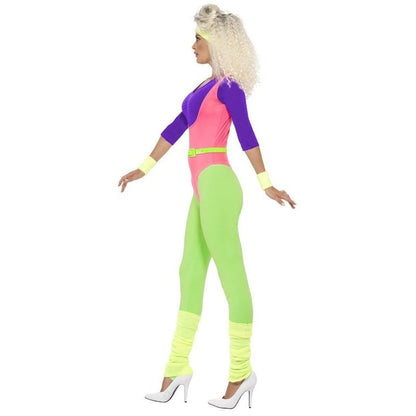 80s Work Out Costume, with Jumpsuit - Jokers Costume Mega Store