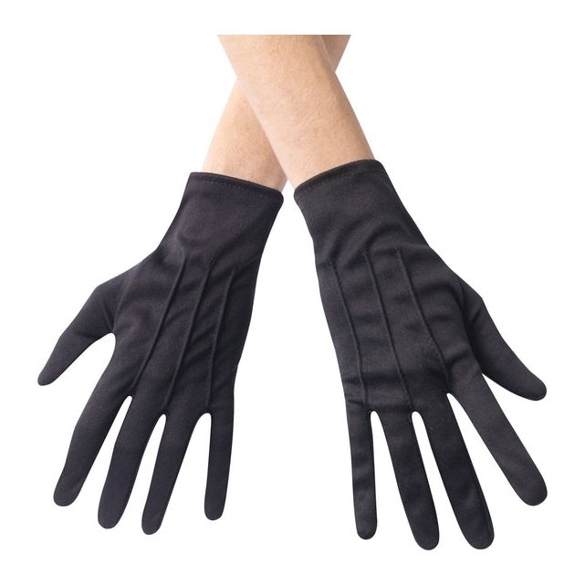 Theatrical Gloves W/Snap Black.