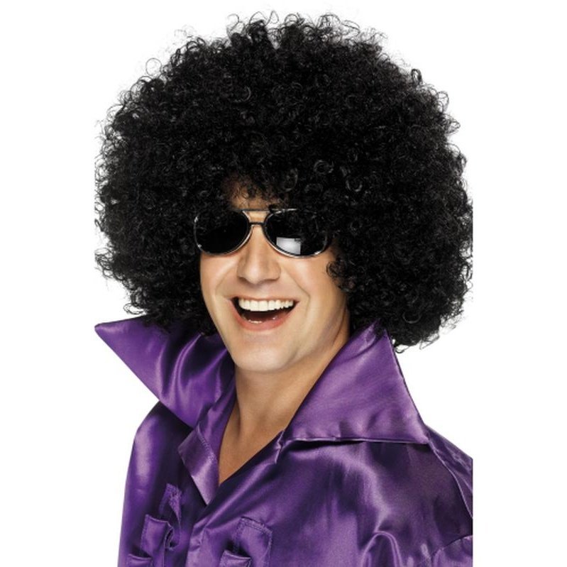 Afro Wig, Mega-Huge - Black - Jokers Costume Mega Store