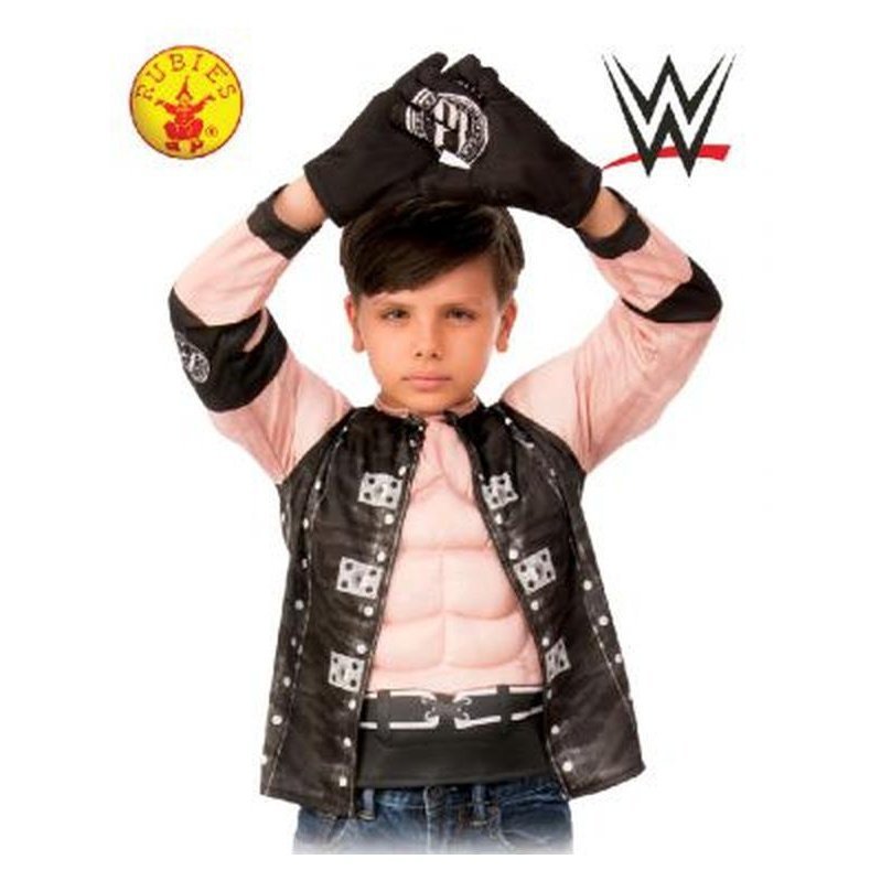 Aj Styles Costume Top And Gloves Child 6+ - Jokers Costume Mega Store