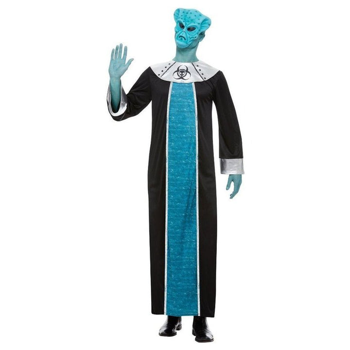 Alien Costume, Blue, Adult - Jokers Costume Mega Store