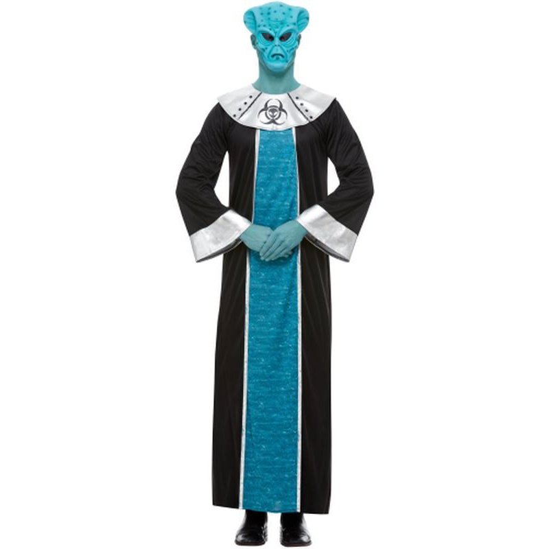 Alien Costume, Blue, Adult - Jokers Costume Mega Store
