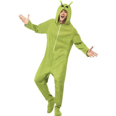 Alien Costume, Green, Adult - Jokers Costume Mega Store